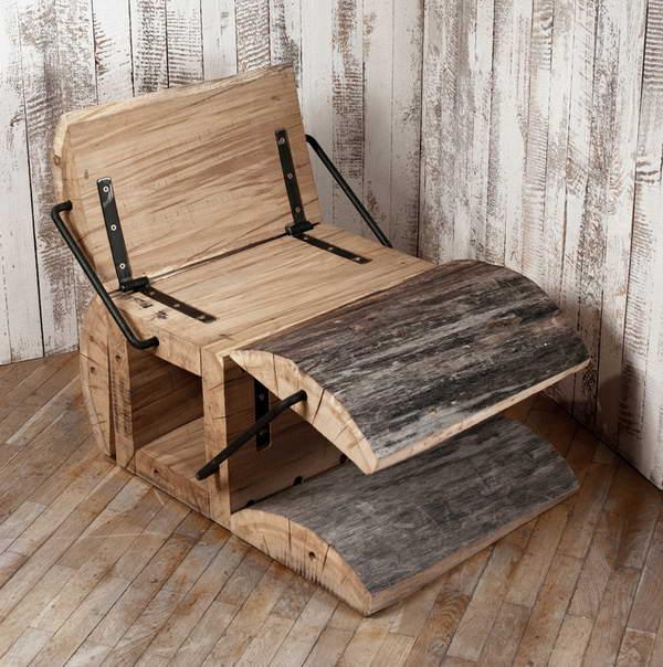 史上最霸气折叠木椅设计