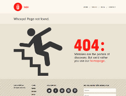 精美的国外404页面设计欣赏