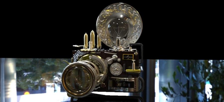 蒸汽朋克风格的相机