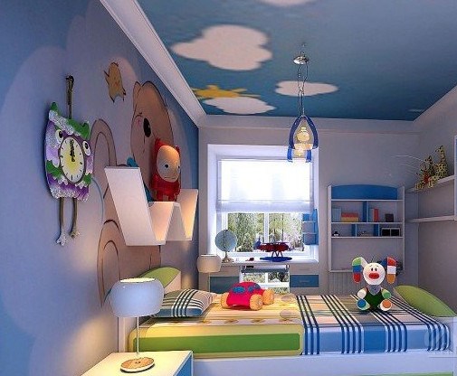 儿童房设计效果，转自室内设计师王丙辛新浪微博