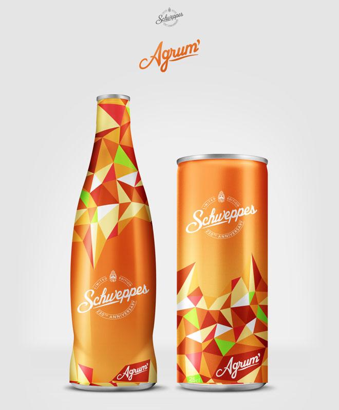 Schweppes饮料周年限量版包装