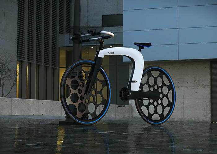 极简时尚的智能电动自行车