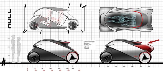 国外流线型新概念电动车设计欣赏