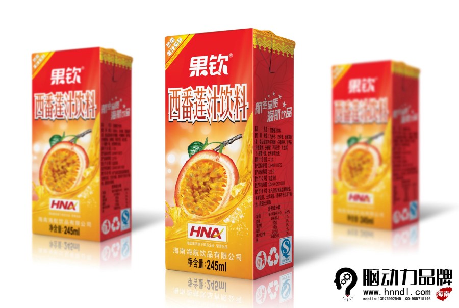 腦動力品牌果汁飲料包裝設計