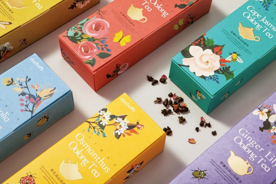 窨花茶系列包装-花香与茶气的自然和鸣