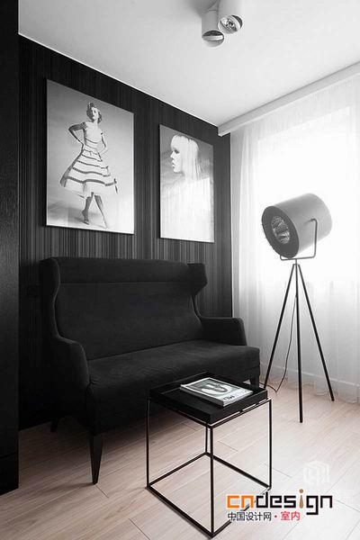 波兰M68质感黑白公寓设计