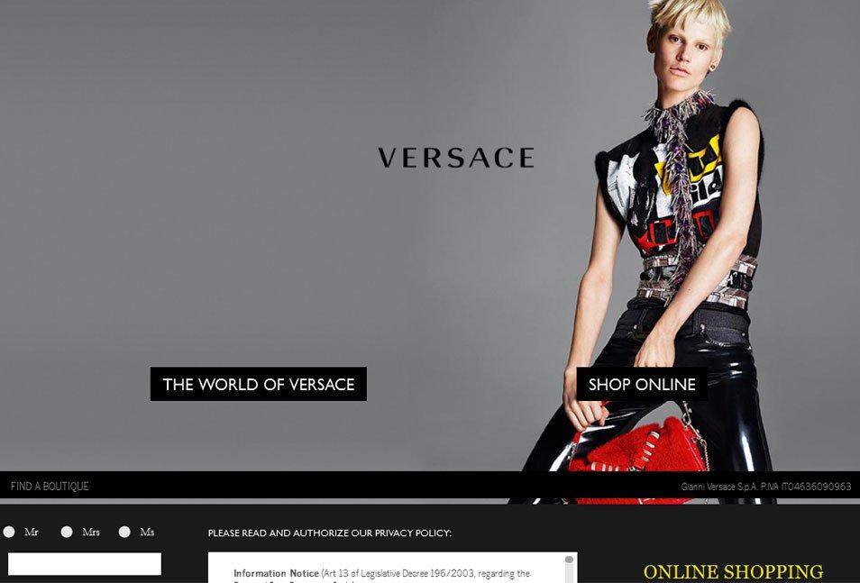 时尚品牌类网页设计欣赏