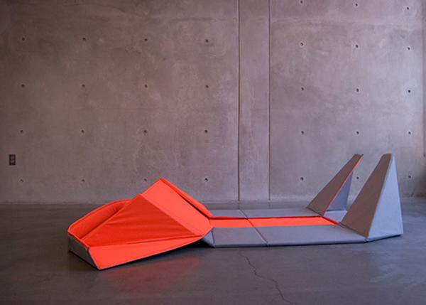 可拆开成垫子的 Origami 沙发