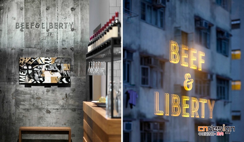 香港的beef & liberty漢堡餐廳