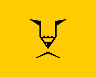 35个威武狮子logo-动物标志设计