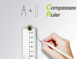 直尺、圆规合二为一的Compasses Ruler