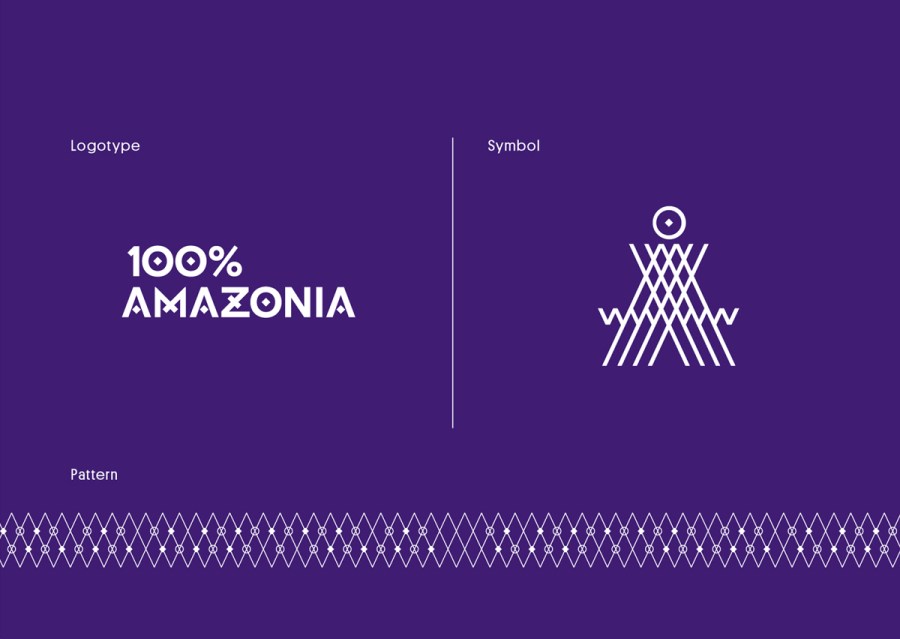 100%Amazonia有机莓粉品牌VI设计