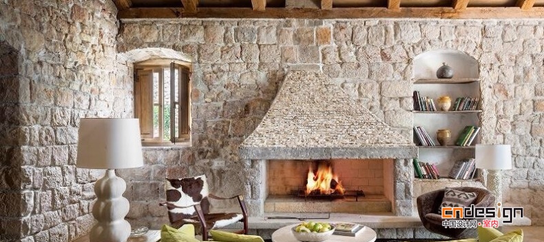 stone walls and natural colors for this dalmatian coast house