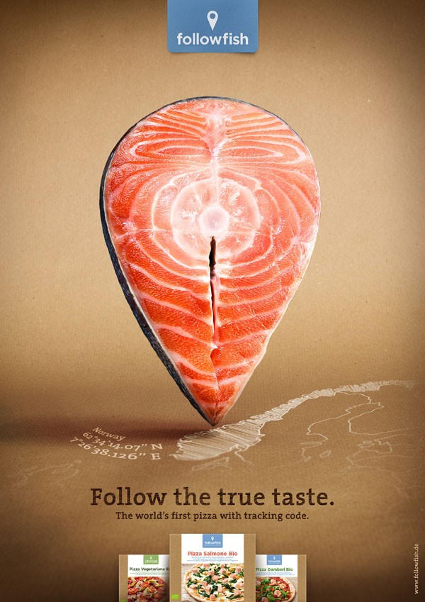 Followfish食品创意海报设计