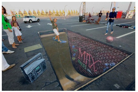 3D街头艺术绘画作品，这还敢走么？