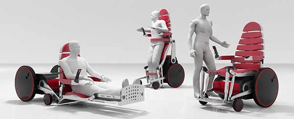 产品设计—巧妙的电动轮椅 
