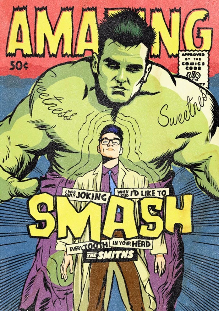 朋克超级英雄版插画海报系列设计