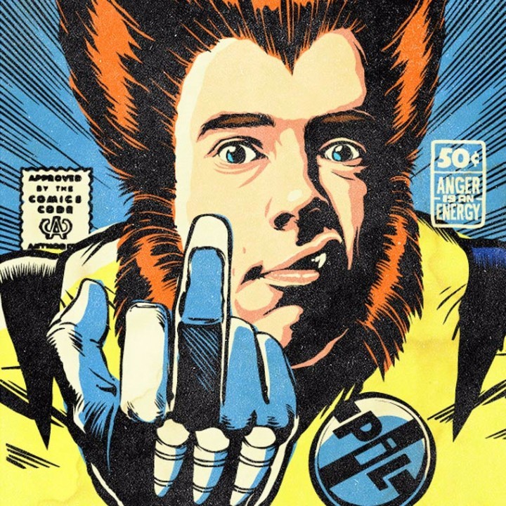 朋克超级英雄版插画海报系列设计