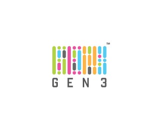 DNA为灵感的logo标志设计