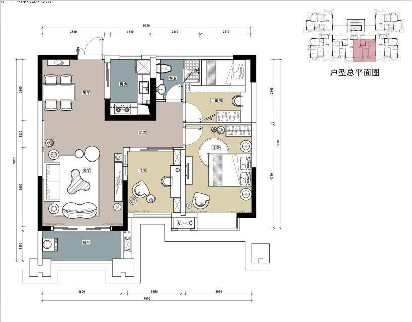 9貴陽天府壹號波普風(fēng)格樣板房