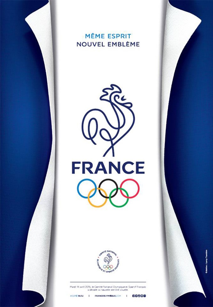 法国奥林匹克委员会启用新LOGO