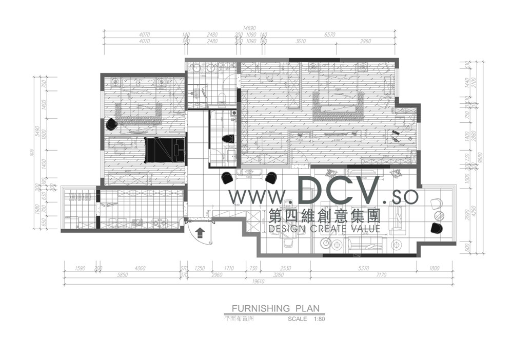 西安-晶城秀府豪宅别墅样板间装潢设计