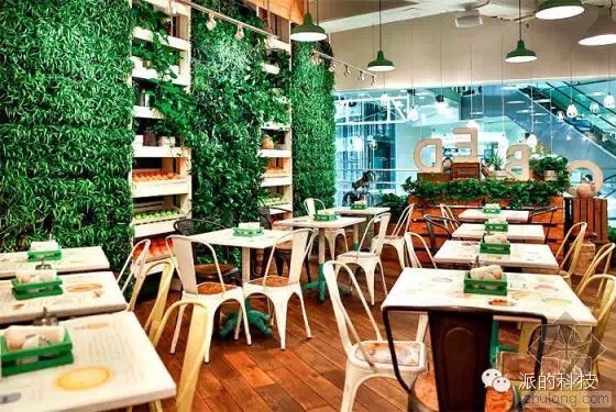 俄罗斯Obed Buffet“健康、绿色”LOFT风格快餐厅