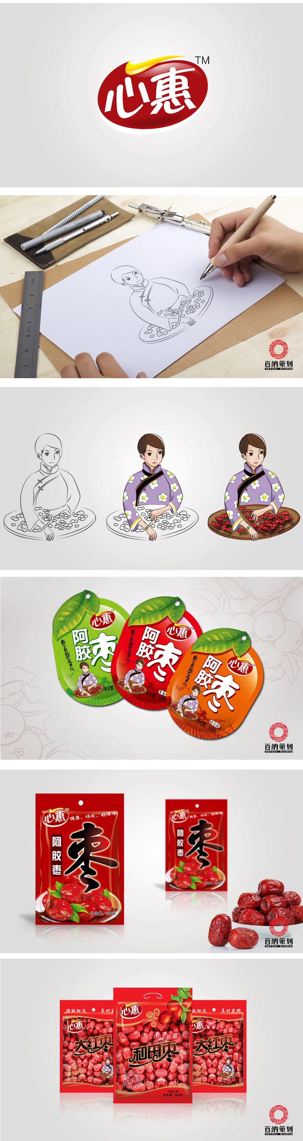 【百纳食品包装设计】心惠品牌整合案例