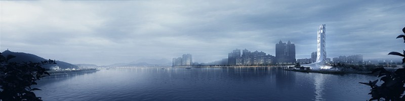珠海尖峰大桥东广场景观塔