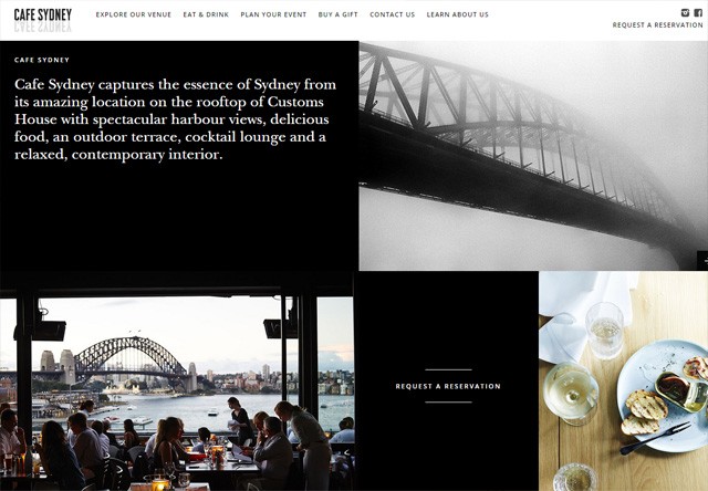 精美的国外餐厅网页界面设计