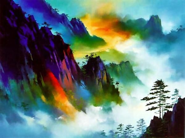 梁鴻健風(fēng)景油畫作品