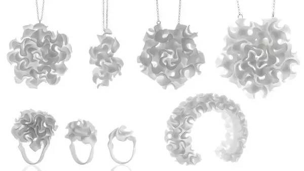 怒放之花：3D打印珠宝系列，惊了派的君