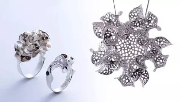 怒放之花：3D打印珠宝系列，惊了派的君