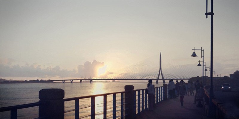 台湾淡江大桥