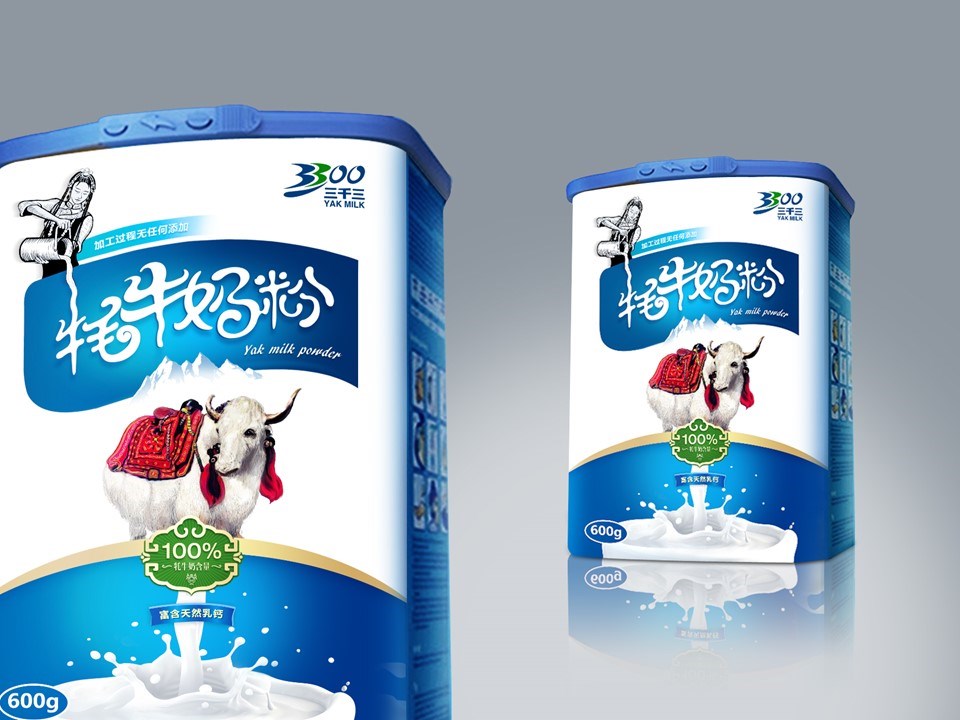 3300牦牛奶粉包装设计