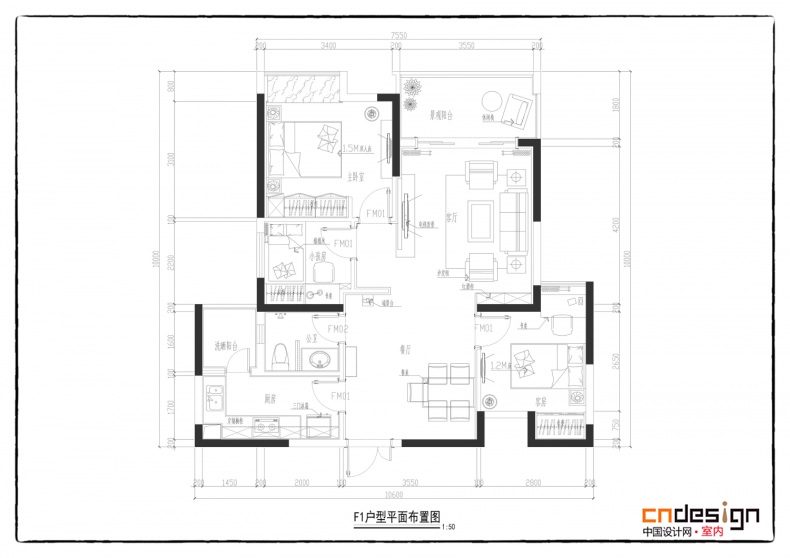 南昌紅谷灘天銳港式F戶型