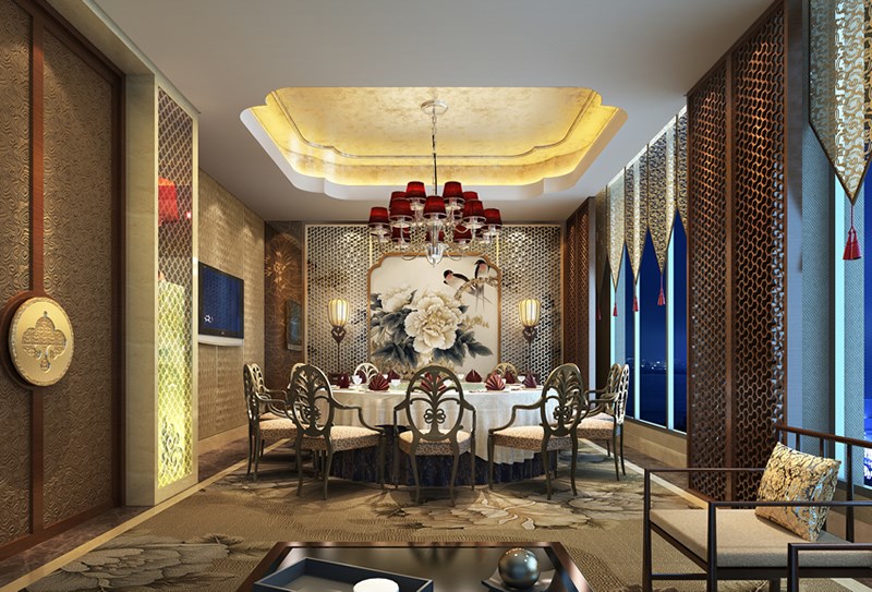 华南大丰经典中式风格商务酒店设计案例