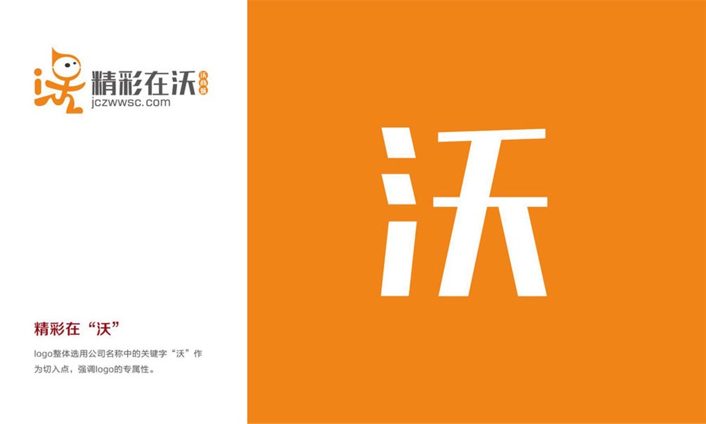 精彩在沃·沃商城LOGO设计