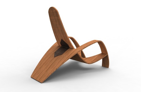 舒适其实很简单 胶合板休闲躺椅设计