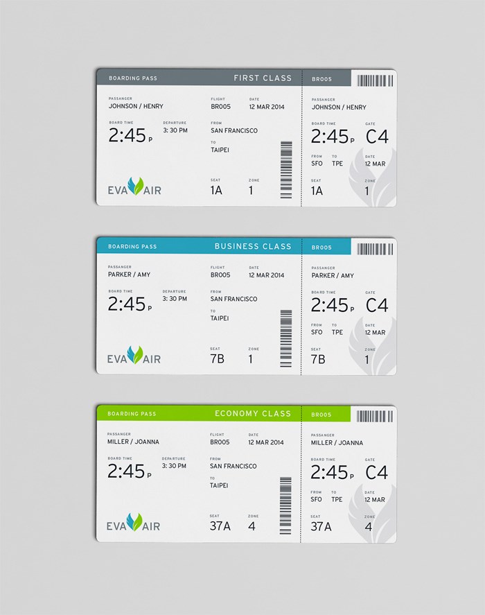 漂亮的登機(jī)牌設(shè)計欣賞1