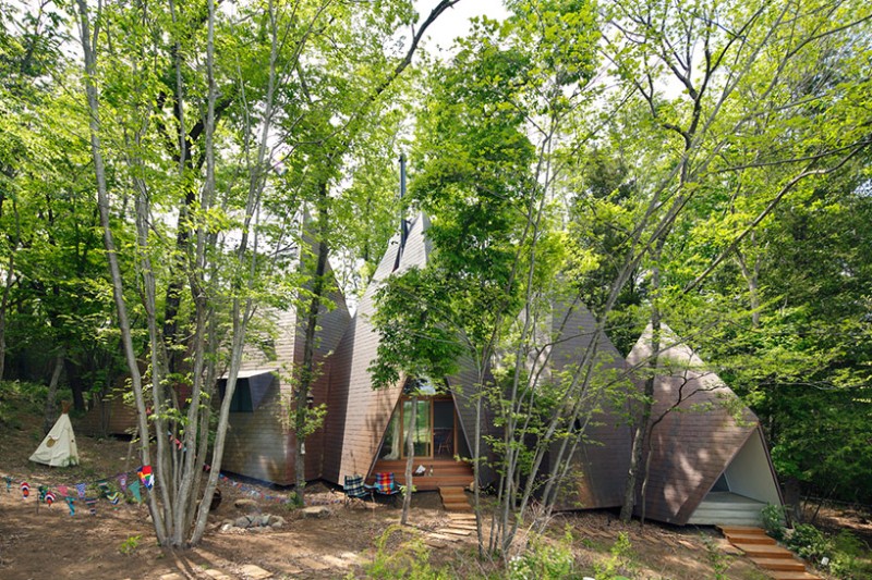 日本Nasu圆锥形帐篷式住宅