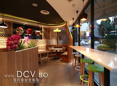 西安餐厅设计 真味上上签新中式特色主题餐厅