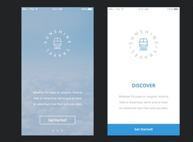 一套完整的旅游类app GUI模板下载
