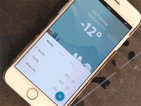 Widher - weather app concept