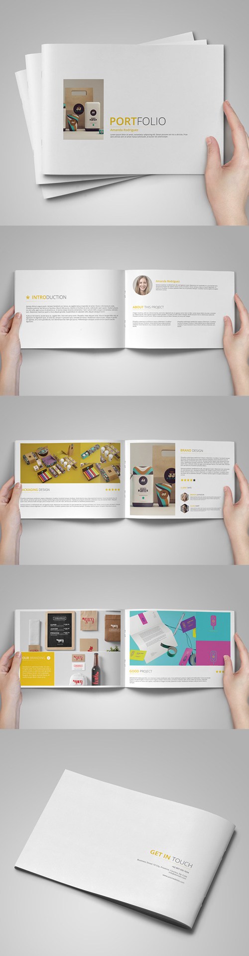 16例创意多功能商业小册子设计模板