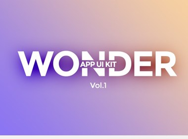 Wonder App UI 主题包psd免费下载