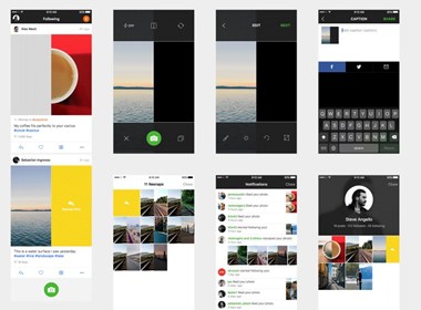 Resnap iOS App UI sketch下载