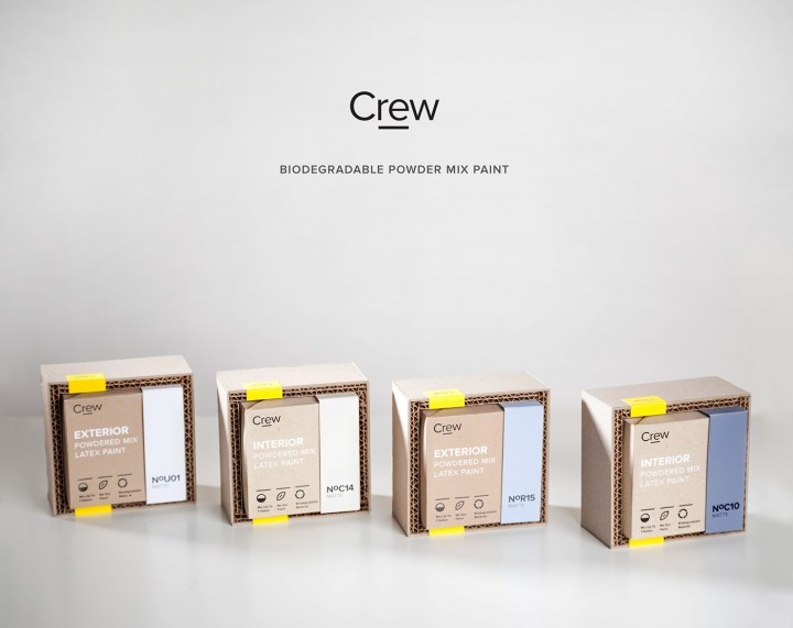 Crew混合乳胶漆品牌包装设计