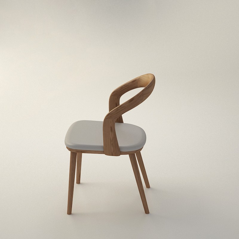 木迹制品 U Chair 实木椅