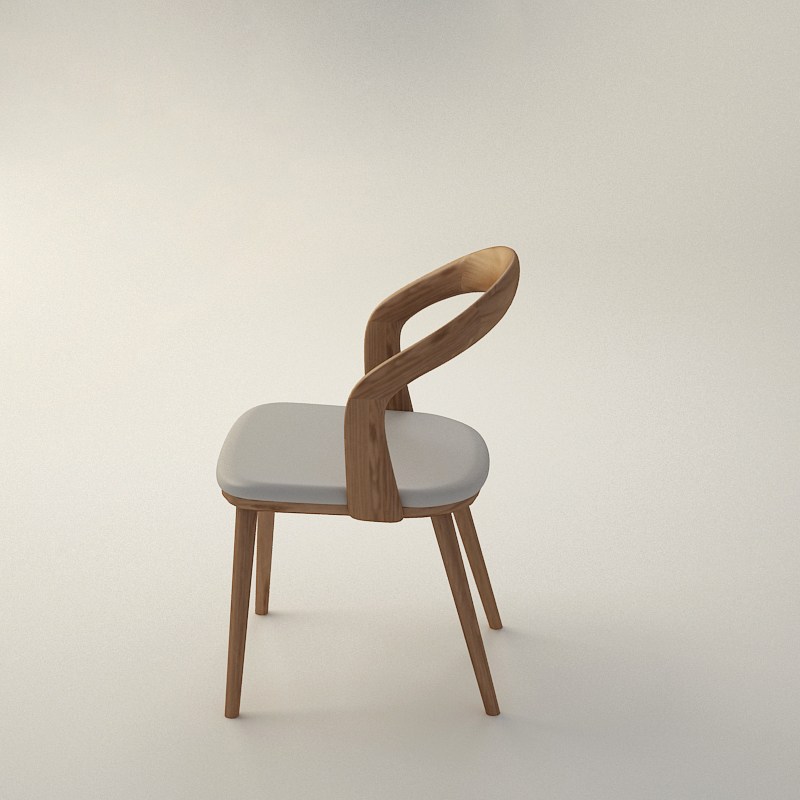 木跡制品 U Chair 實木椅